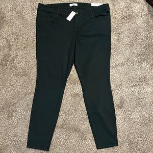 Loft Plus Hunter Green Jeggings NWT